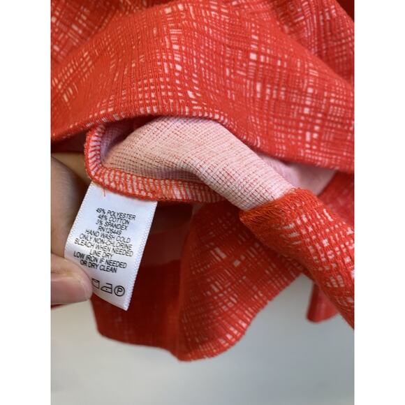 Marc Bouwer Unlimited Women’s Blouse Mesh Bell Sleeve Top Red Size Large - Picture 7 of 9